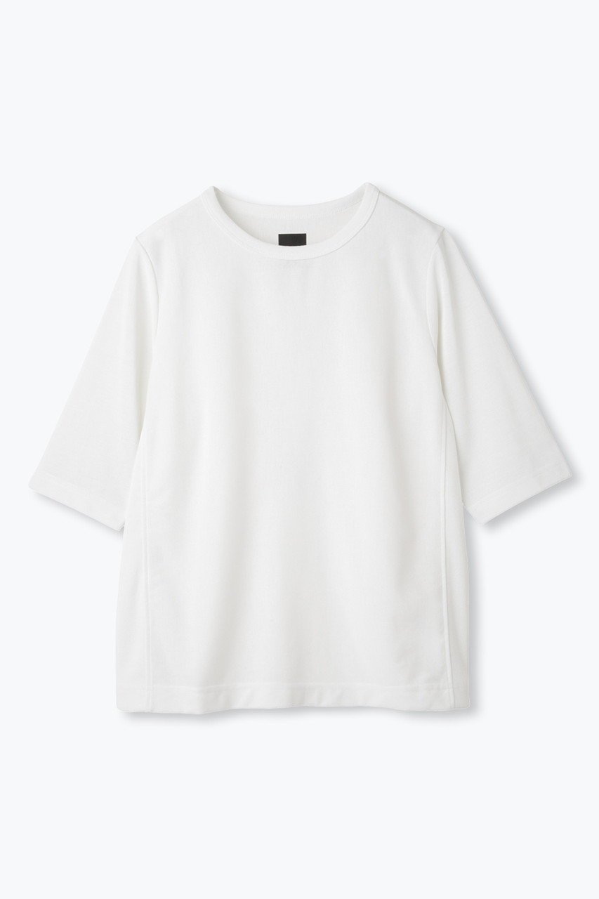 【レリル/lelill】の【日本製】THE ハイテク BASIC 5分袖 T インテリア・キッズ・メンズ・レディースファッション・服の通販 founy(ファニー) 　ファッション　Fashion　レディースファッション　Fashion for Women　トップス・カットソー　Cut & Sew Tops　シャツ・ブラウス・オフィスカジュアル　Elegant Blouses & Button-Ups　ロングTシャツ・Tシャツ　Longline T-Shirts & Tees　カットソー・ベーシックTシャツ　Cut-and-Sewn Tops / Stretch Tees & Basics　ウォッシャブル　Machine Washable　ショート　Short, Short Length　スリーブ　Sleeve, Long Sleeve / Short Sleeve　吸水　Absorbent, Quick-Dry　夏　Summer　定番　Standard, Basic Item　新作・新入荷　New Arrivals / New In　日本製　Made In Japan　オフホワイト|ID: prp329100004686444 ipo3291000000033841777