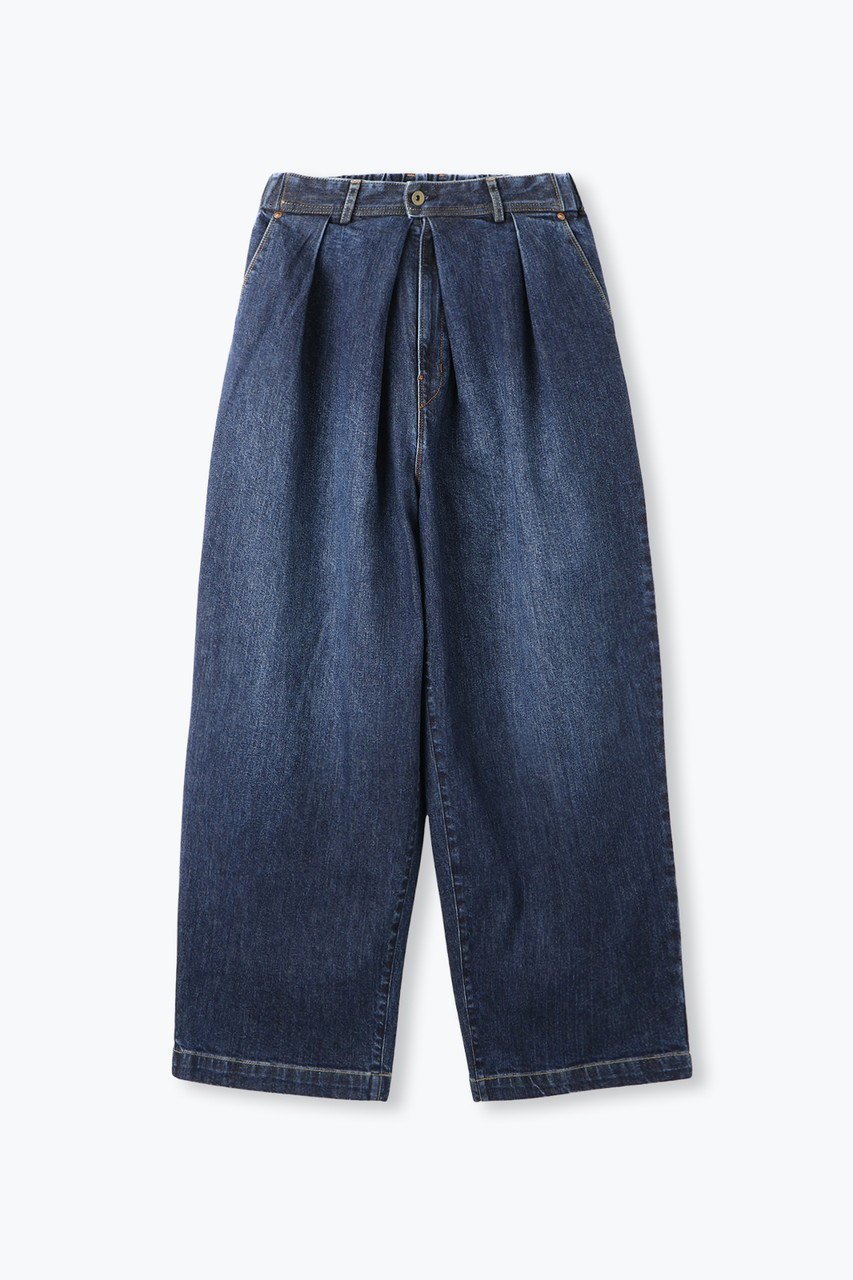 【レリル/lelill】のタックワイド ジーンズ / デニム インテリア・キッズ・メンズ・レディースファッション・服の通販 founy(ファニー) 　ファッション　Fashion　レディースファッション　Fashion for Women　パンツ　Pants & Trousers　デニムパンツ・ジーンズ・美脚デニム　Denim Jeans & Pants　ジーンズ　Jeans, Denim Pants　ストレッチ　Stretch, Stretchy Fabric　デニム　Denim, Jeans Material　ワイド　Wide, Wide Fit　人気　Popular, Best Seller　新作・新入荷　New Arrivals / New In　インディゴ|ID: prp329100004686445 ipo3291000000033841789