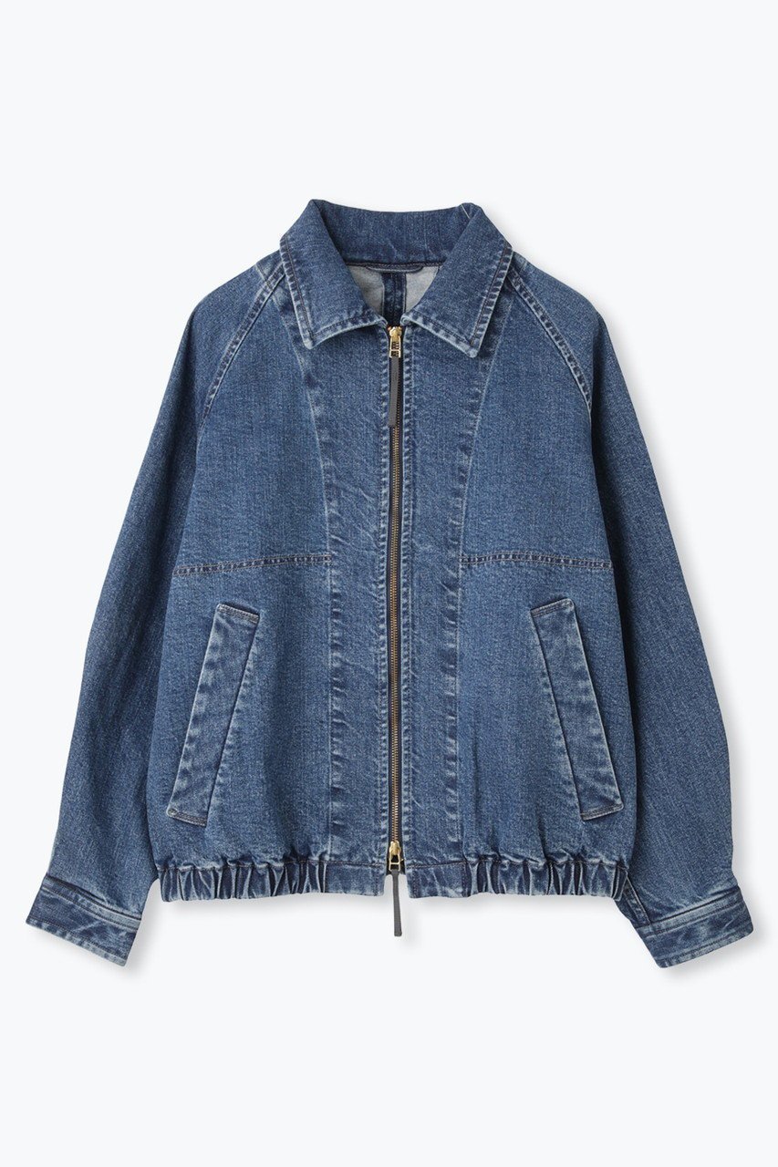 【レリル/lelill】のバックタック ドリズラー ジャケット インテリア・キッズ・メンズ・レディースファッション・服の通販 founy(ファニー) 　ファッション　Fashion　レディースファッション　Fashion for Women　アウター　Coat / Outerwear Collection　レディースジャケット・軽アウター　Jackets　ジャケット　Jacket, Outerwear　ストレッチ　Stretch, Stretchy Fabric　スリーブ　Sleeve, Long Sleeve / Short Sleeve　センター　Center, Center Line　ダブル　Double, Double-Breasted　デニム　Denim, Jeans Material　フロント　Front, Front Design　新作・新入荷　New Arrivals / New In　ブルー|ID: prp329100004686446 ipo3291000000033841801