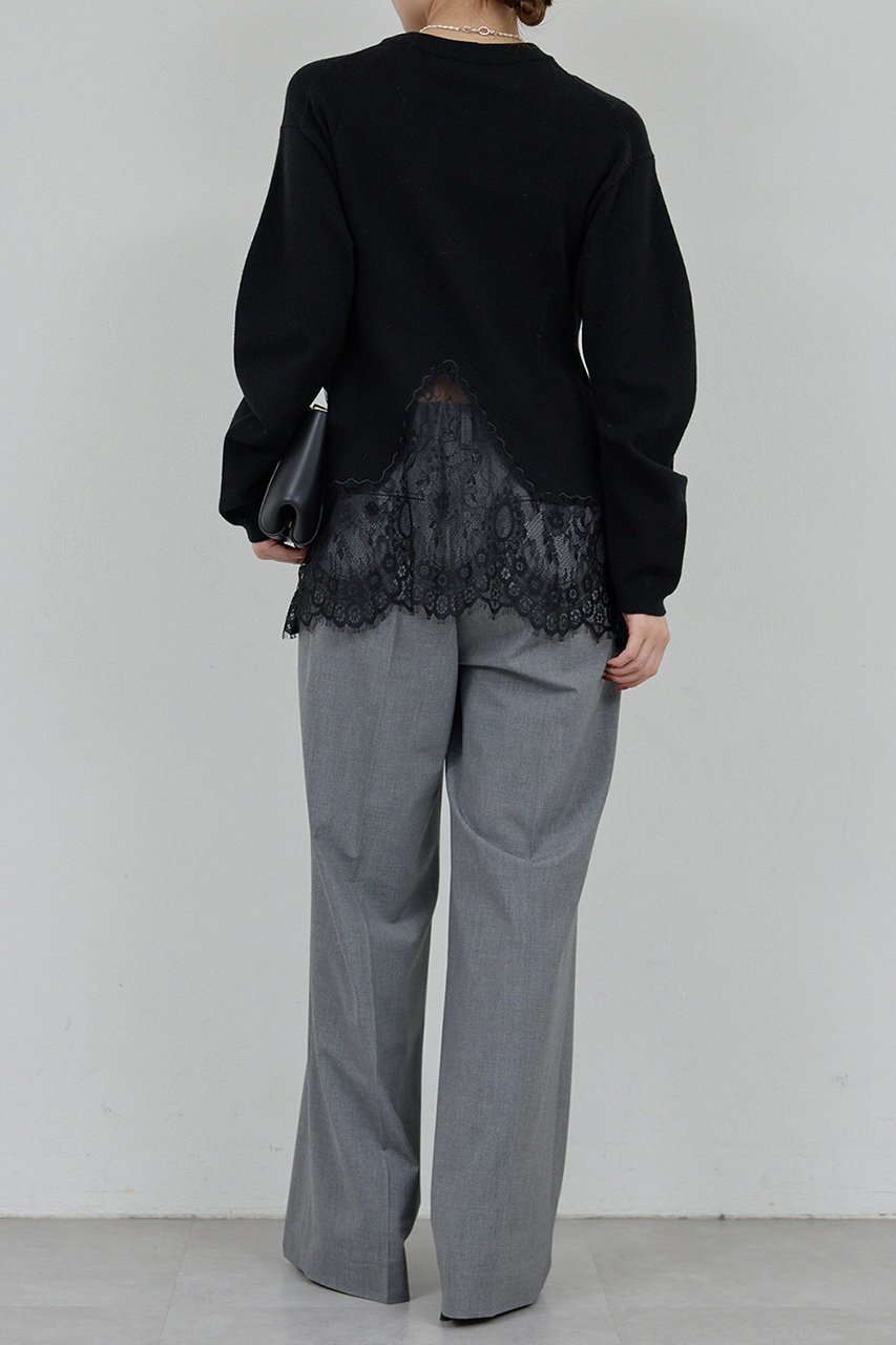 【ガリャルダガランテ/GALLARDAGALANTE】の【25th記念アイテム】レースコンビニット 人気、トレンドファッション・服の通販 founy(ファニー) 　ファッション　Fashion　レディースファッション　Fashion for Women　トップス・カットソー　Cut & Sew Tops　ニット　Knit Tops & Sweaters　カジュアルプルオーバー・ニットトップス　Pullovers & Knit Tops / Casual Pullovers　おすすめ　Recommended / Our Picks　エレガント 上品　Elegant　コレクション　Collection, Seasonal Line　シンプル　Simple, Minimal　フェミニン　Feminine, Girly　ペプラム　Peplum, Flared Hem　ボトム　Bottoms, Lower Wear　レース　Lace, Lace Fabric　other-4|ID: prp329100004687899 ipo3291000000035380994