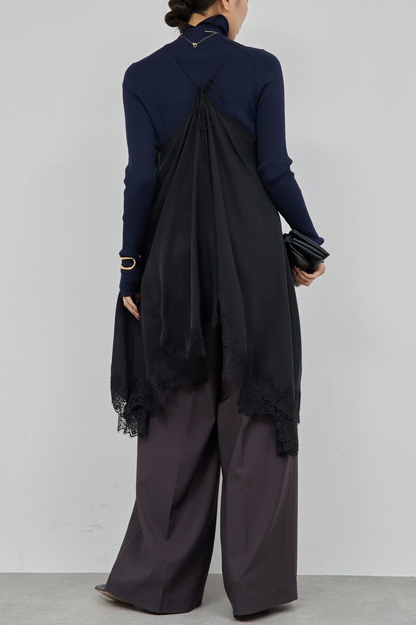 【ガリャルダガランテ/GALLARDAGALANTE】の【25th記念アイテム】ラウンドヘムキャミチュニック 人気、トレンドファッション・服の通販 founy(ファニー) 　ファッション　Fashion　レディースファッション　Fashion for Women　ワンピース　Dresses　チュニック　Tunic Tops & Dresses　エレガント 上品　Elegant　カットソー　Cut and Sewn Top　コレクション　Collection, Seasonal Line　サテン　Satin, Glossy Fabric　ジャケット　Jacket, Outerwear　チュニック　Tunic, Long Top　フェミニン　Feminine, Girly　フレア　Flare, Flared　レース　Lace, Lace Fabric　other-3|ID: prp329100004687900 ipo3291000000035677443