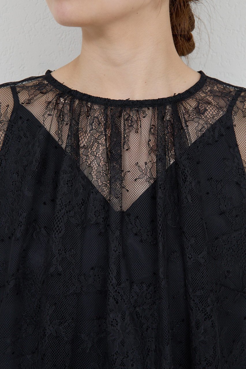 【ガリャルダガランテ/GALLARDAGALANTE】の【25th記念アイテム】レースフレアスリーブブラウス 人気、トレンドファッション・服の通販 founy(ファニー) 　ファッション　Fashion　レディースファッション　Fashion for Women　トップス・カットソー　Cut & Sew Tops　シャツ・ブラウス・オフィスカジュアル　Elegant Blouses & Button-Ups　おすすめ　Recommended / Our Picks　エレガント 上品　Elegant　オケージョン　Occasion Wear　コレクション　Collection, Seasonal Line　スリーブ　Sleeve, Long Sleeve / Short Sleeve　デニム　Denim, Jeans Material　バランス　Balance, Style Balance　フェミニン　Feminine, Girly　フレア　Flare, Flared　ボトム　Bottoms, Lower Wear　ミックス　Mix, Mixed Style　レース　Lace, Lace Fabric　ロング　Long, Long-Length　other-8|ID: prp329100004687902 ipo3291000000036101911