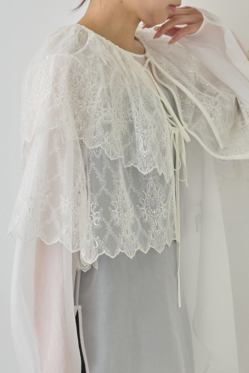 【ガリャルダガランテ/GALLARDAGALANTE】の【25th記念アイテム】スカラップレースボレロ 人気、トレンドファッション・服の通販 founy(ファニー) 　ファッション　Fashion　レディースファッション　Fashion for Women　アウター　Coat / Outerwear Collection　レディースジャケット・軽アウター　Jackets　ボレロ・ショート丈ジャケット / ドレス羽織りに　Boleros & Short Jackets　おすすめ　Recommended / Our Picks　コレクション　Collection, Seasonal Line　ショート　Short, Short Length　ジャケット　Jacket, Outerwear　デニム　Denim, Jeans Material　フェミニン　Feminine, Girly　フロント　Front, Front Design　ボレロ　Bolero, Short Cardigan　リボン　Ribbon, Bow　レース　Lace, Lace Fabric　エレガント 上品　Elegant　 other-1|ID: prp329100004687903 ipo3291000000035381017