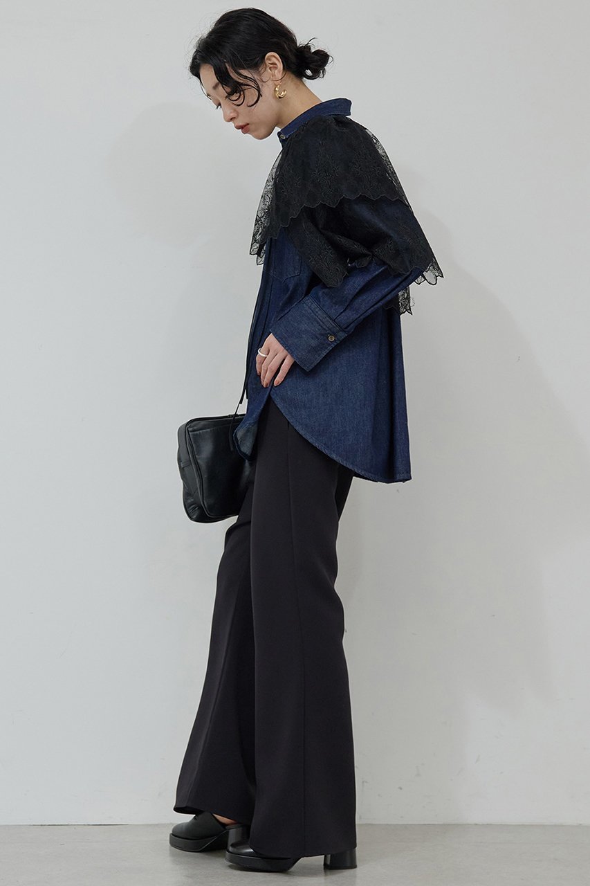 【ガリャルダガランテ/GALLARDAGALANTE】の【25th記念アイテム】スカラップレースボレロ 人気、トレンドファッション・服の通販 founy(ファニー) 　ファッション　Fashion　レディースファッション　Fashion for Women　アウター　Coat / Outerwear Collection　レディースジャケット・軽アウター　Jackets　ボレロ・ショート丈ジャケット / ドレス羽織りに　Boleros & Short Jackets　おすすめ　Recommended / Our Picks　コレクション　Collection, Seasonal Line　ショート　Short, Short Length　ジャケット　Jacket, Outerwear　デニム　Denim, Jeans Material　フェミニン　Feminine, Girly　フロント　Front, Front Design　ボレロ　Bolero, Short Cardigan　リボン　Ribbon, Bow　レース　Lace, Lace Fabric　エレガント 上品　Elegant　other-3|ID: prp329100004687903 ipo3291000000035381022