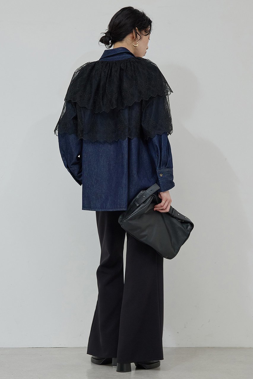 【ガリャルダガランテ/GALLARDAGALANTE】の【25th記念アイテム】スカラップレースボレロ 人気、トレンドファッション・服の通販 founy(ファニー) 　ファッション　Fashion　レディースファッション　Fashion for Women　アウター　Coat / Outerwear Collection　レディースジャケット・軽アウター　Jackets　ボレロ・ショート丈ジャケット / ドレス羽織りに　Boleros & Short Jackets　おすすめ　Recommended / Our Picks　コレクション　Collection, Seasonal Line　ショート　Short, Short Length　ジャケット　Jacket, Outerwear　デニム　Denim, Jeans Material　フェミニン　Feminine, Girly　フロント　Front, Front Design　ボレロ　Bolero, Short Cardigan　リボン　Ribbon, Bow　レース　Lace, Lace Fabric　エレガント 上品　Elegant　other-4|ID: prp329100004687903 ipo3291000000035381023