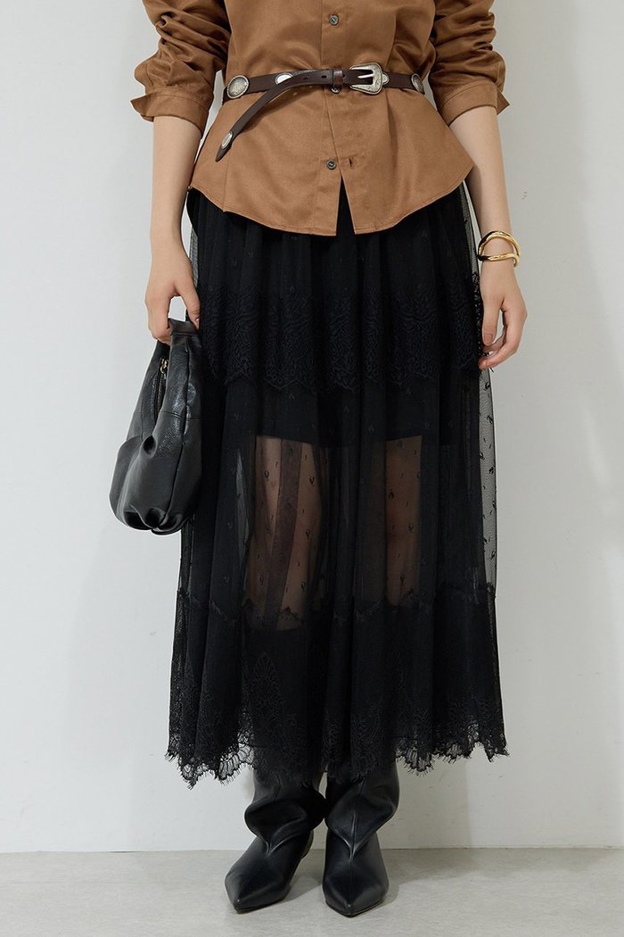 【ガリャルダガランテ/GALLARDAGALANTE】の【25th記念アイテム】レーススカート インテリア・キッズ・メンズ・レディースファッション・服の通販 founy(ファニー) https://founy.com/ ファッション Fashion レディースファッション Fashion for Women スカート Skirts ロングスカート Long Skirts / Maxi & Midi Skirts おすすめ Recommended / Our Picks エレガント 上品 Elegant コレクション Collection, Seasonal Line フェミニン Feminine, Girly レース Lace, Lace Fabric ロング Long, Long-Length |ID: prp329100004687904 ipo3291000000035724787