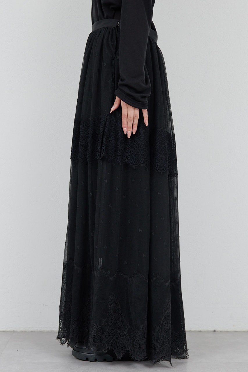 【ガリャルダガランテ/GALLARDAGALANTE】の【25th記念アイテム】レーススカート 人気、トレンドファッション・服の通販 founy(ファニー) 　ファッション　Fashion　レディースファッション　Fashion for Women　スカート　Skirts　ロングスカート　Long Skirts / Maxi & Midi Skirts　おすすめ　Recommended / Our Picks　エレガント 上品　Elegant　コレクション　Collection, Seasonal Line　フェミニン　Feminine, Girly　レース　Lace, Lace Fabric　ロング　Long, Long-Length　other-8|ID: prp329100004687904 ipo3291000000036101920
