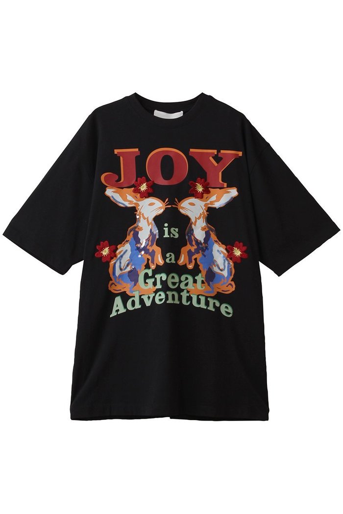 【スリーワン フィリップリム/3.1 Phillip Lim】のJOY IS A GREAT ADVENTURE Tシャツ インテリア・キッズ・メンズ・レディースファッション・服の通販 founy(ファニー) https://founy.com/ ファッション Fashion レディースファッション Fashion for Women トップス・カットソー Cut & Sew Tops シャツ・ブラウス・オフィスカジュアル Elegant Blouses & Button-Ups ロングTシャツ・Tシャツ Longline T-Shirts & Tees カットソー・ベーシックTシャツ Cut-and-Sewn Tops / Stretch Tees & Basics ショート Short, Short Length スラックス Slacks, Dress Pants スリーブ Sleeve, Long Sleeve / Short Sleeve デニム Denim, Jeans Material プリント Print, Printed Pattern リラックス Relax, Relaxed Fit |ID: prp329100004687908 ipo3291000000035381065