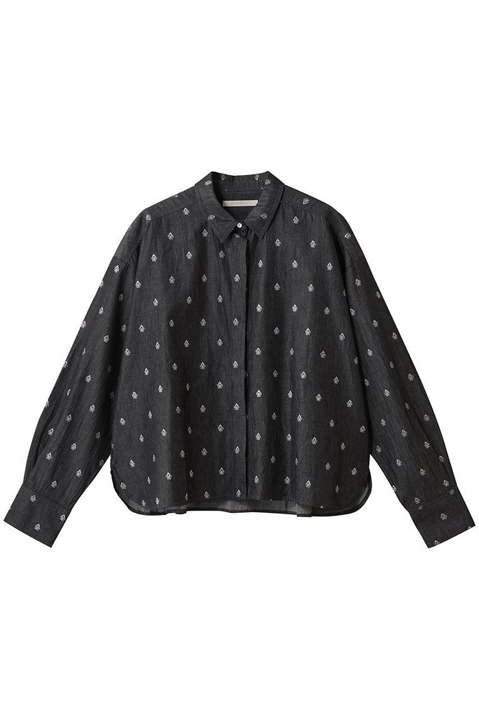 【ヌキテパ/NE QUITTEZ PAS】のDENIM FOIL PRINT シャツ インテリア・キッズ・メンズ・レディースファッション・服の通販 founy(ファニー) https://founy.com/ ファッション Fashion レディースファッション Fashion for Women トップス・カットソー Cut & Sew Tops シャツ・ブラウス・オフィスカジュアル Elegant Blouses & Button-Ups シャンブレー Chambray, Denim-Like Fabric シルバー Silver, Metallic Silver スリーブ Sleeve, Long Sleeve / Short Sleeve デニム Denim, Jeans Material バランス Balance, Style Balance プリント Print, Printed Pattern ロング Long, Long-Length ワイド Wide, Wide Fit 新作・新入荷 New Arrivals / New In 羽織 Haori, Light Jacket |ID: prp329100004687909 ipo3291000000033852506