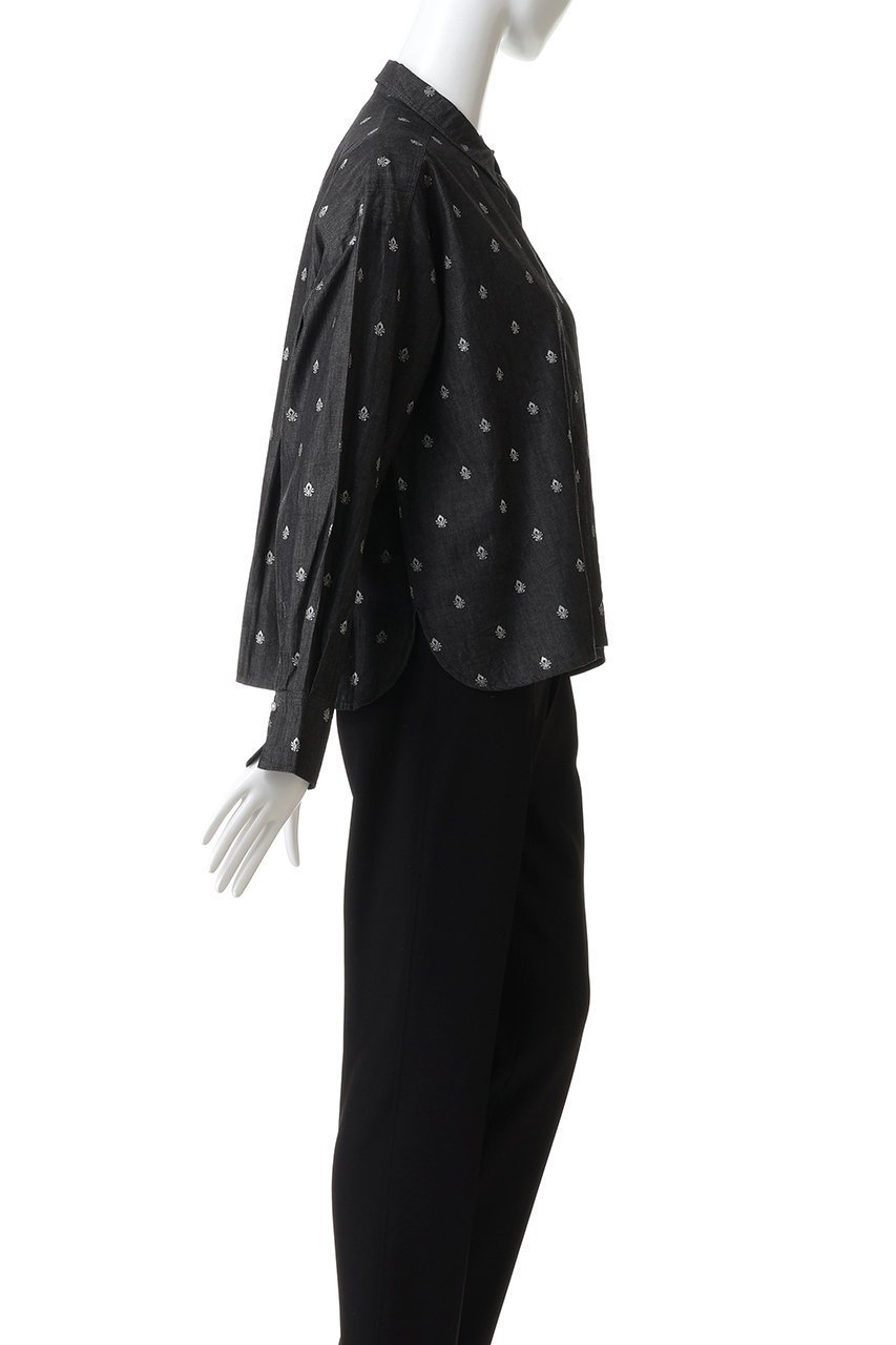 【ヌキテパ/NE QUITTEZ PAS】のDENIM FOIL PRINT シャツ 人気、トレンドファッション・服の通販 founy(ファニー) 　ファッション　Fashion　レディースファッション　Fashion for Women　トップス・カットソー　Cut & Sew Tops　シャツ・ブラウス・オフィスカジュアル　Elegant Blouses & Button-Ups　シャンブレー　Chambray, Denim-Like Fabric　シルバー　Silver, Metallic Silver　スリーブ　Sleeve, Long Sleeve / Short Sleeve　デニム　Denim, Jeans Material　バランス　Balance, Style Balance　プリント　Print, Printed Pattern　ロング　Long, Long-Length　ワイド　Wide, Wide Fit　新作・新入荷　New Arrivals / New In　羽織　Haori, Light Jacket　other-3|ID: prp329100004687909 ipo3291000000033852509