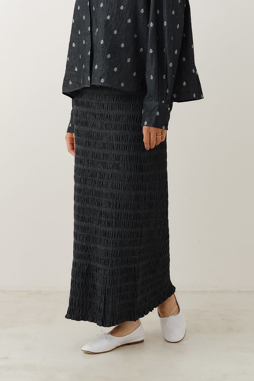 【ヌキテパ/NE QUITTEZ PAS】のDENIM FOIL PRINT シャツ 人気、トレンドファッション・服の通販 founy(ファニー) 　ファッション　Fashion　レディースファッション　Fashion for Women　トップス・カットソー　Cut & Sew Tops　シャツ・ブラウス・オフィスカジュアル　Elegant Blouses & Button-Ups　シャンブレー　Chambray, Denim-Like Fabric　シルバー　Silver, Metallic Silver　スリーブ　Sleeve, Long Sleeve / Short Sleeve　デニム　Denim, Jeans Material　バランス　Balance, Style Balance　プリント　Print, Printed Pattern　ロング　Long, Long-Length　ワイド　Wide, Wide Fit　新作・新入荷　New Arrivals / New In　羽織　Haori, Light Jacket　other-8|ID: prp329100004687909 ipo3291000000033852514