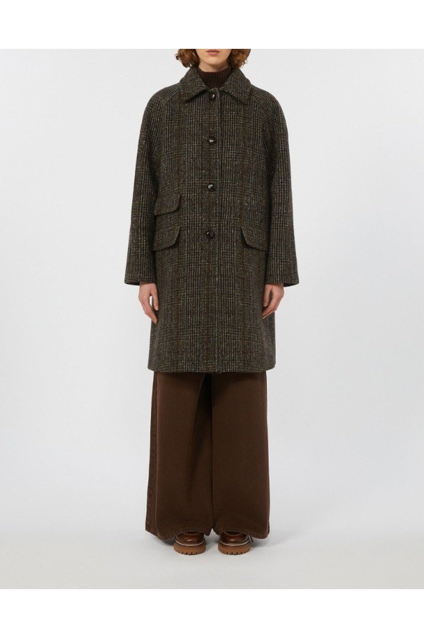 【マックスマーラ/Max Mara】の【Weekend Max Mara】PITONE Lana Vergine チェックコート 人気、トレンドファッション・服の通販 founy(ファニー) 　ファッション　Fashion　レディースファッション　Fashion for Women　アウター　Coat / Outerwear Collection　コート・ロングコート・ピーコート　Long Coats, Peacoats & More　なめらか　Smooth, Silky Texture　インナー　Innerwear　エレガント 上品　Elegant　オケージョン　Occasion Wear　クラシカル　Classical, Vintage-Inspired　チェック　Check, Plaid, Tartan　ロング　Long, Long-Length　新作・新入荷　New Arrivals / New In　other-8|ID: prp329100004687917 ipo3291000000033852570