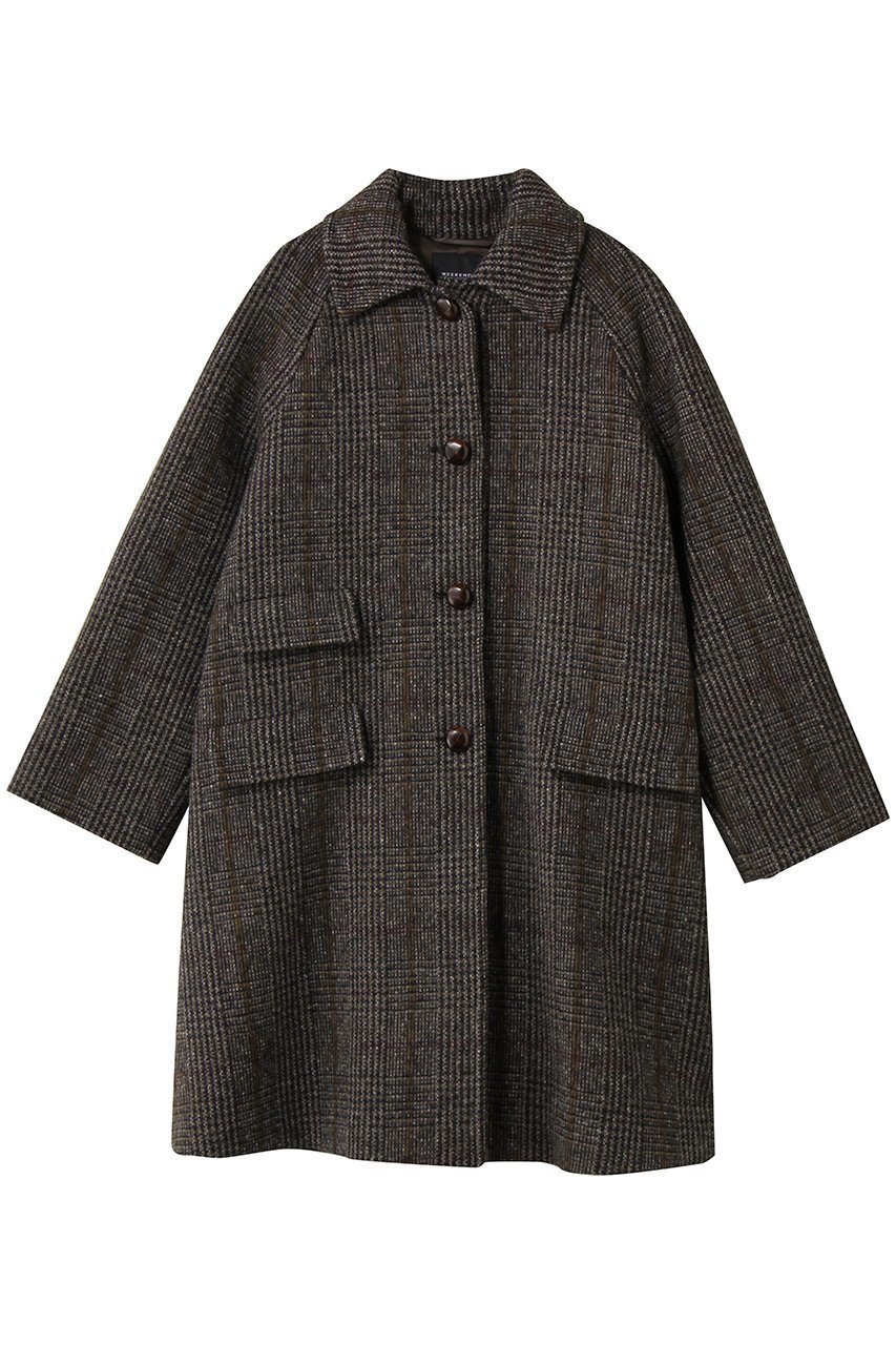 【マックスマーラ/Max Mara】の【Weekend Max Mara】PITONE Lana Vergine チェックコート 人気、トレンドファッション・服の通販 founy(ファニー) 　ファッション　Fashion　レディースファッション　Fashion for Women　アウター　Coat / Outerwear Collection　コート・ロングコート・ピーコート　Long Coats, Peacoats & More　なめらか　Smooth, Silky Texture　インナー　Innerwear　エレガント 上品　Elegant　オケージョン　Occasion Wear　クラシカル　Classical, Vintage-Inspired　チェック　Check, Plaid, Tartan　ロング　Long, Long-Length　 other-1|ID: prp329100004687917 ipo3291000000036227131