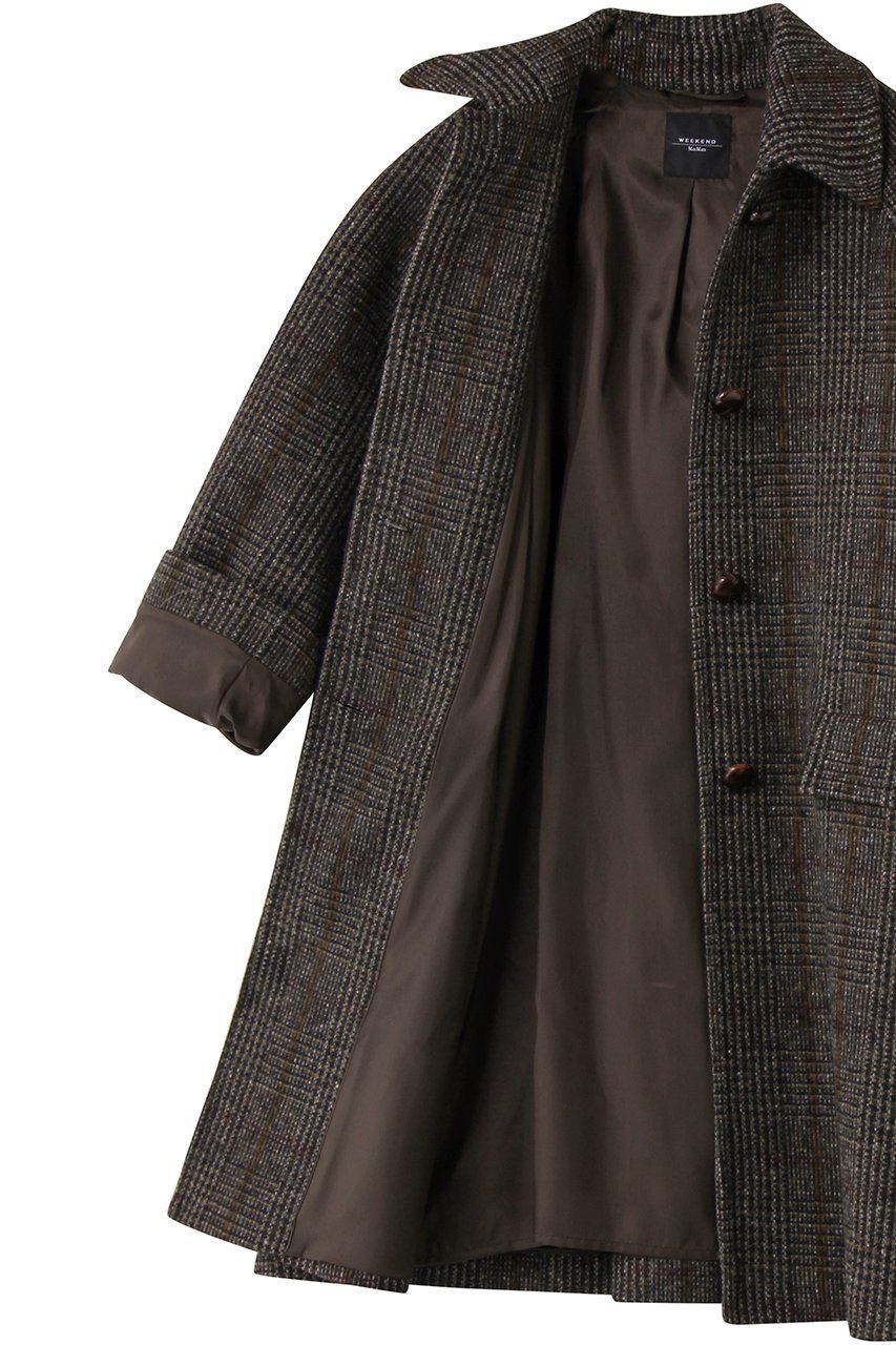 【マックスマーラ/Max Mara】の【Weekend Max Mara】PITONE Lana Vergine チェックコート 人気、トレンドファッション・服の通販 founy(ファニー) 　ファッション　Fashion　レディースファッション　Fashion for Women　アウター　Coat / Outerwear Collection　コート・ロングコート・ピーコート　Long Coats, Peacoats & More　なめらか　Smooth, Silky Texture　インナー　Innerwear　エレガント 上品　Elegant　オケージョン　Occasion Wear　クラシカル　Classical, Vintage-Inspired　チェック　Check, Plaid, Tartan　ロング　Long, Long-Length　other-6|ID: prp329100004687917 ipo3291000000036227137