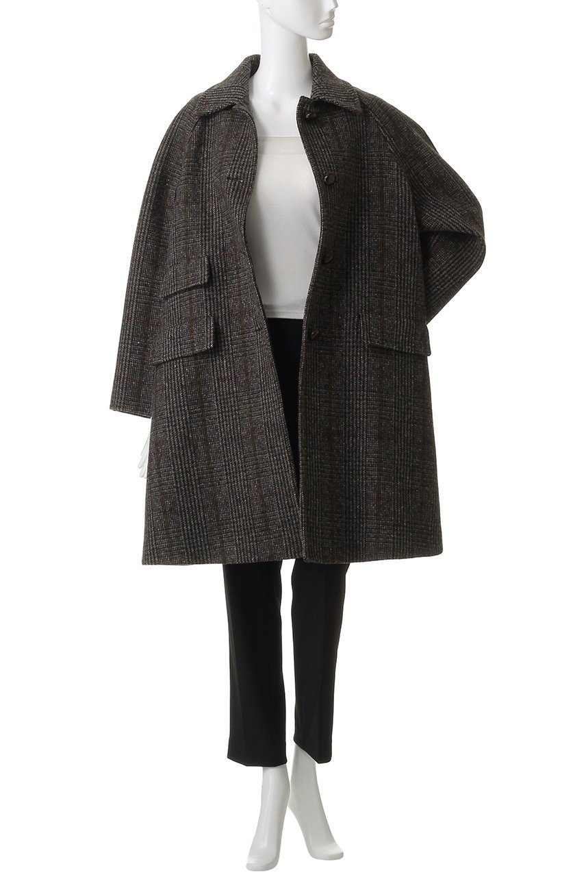 【マックスマーラ/Max Mara】の【Weekend Max Mara】PITONE Lana Vergine チェックコート 人気、トレンドファッション・服の通販 founy(ファニー) 　ファッション　Fashion　レディースファッション　Fashion for Women　アウター　Coat / Outerwear Collection　コート・ロングコート・ピーコート　Long Coats, Peacoats & More　なめらか　Smooth, Silky Texture　インナー　Innerwear　エレガント 上品　Elegant　オケージョン　Occasion Wear　クラシカル　Classical, Vintage-Inspired　チェック　Check, Plaid, Tartan　ロング　Long, Long-Length　other-7|ID: prp329100004687917 ipo3291000000036227138