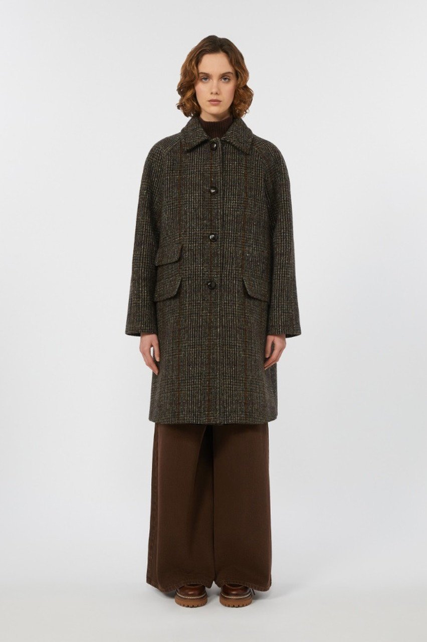 【マックスマーラ/Max Mara】の【Weekend Max Mara】PITONE Lana Vergine チェックコート 人気、トレンドファッション・服の通販 founy(ファニー) 　ファッション　Fashion　レディースファッション　Fashion for Women　アウター　Coat / Outerwear Collection　コート・ロングコート・ピーコート　Long Coats, Peacoats & More　なめらか　Smooth, Silky Texture　インナー　Innerwear　エレガント 上品　Elegant　オケージョン　Occasion Wear　クラシカル　Classical, Vintage-Inspired　チェック　Check, Plaid, Tartan　ロング　Long, Long-Length　other-8|ID: prp329100004687917 ipo3291000000036227139