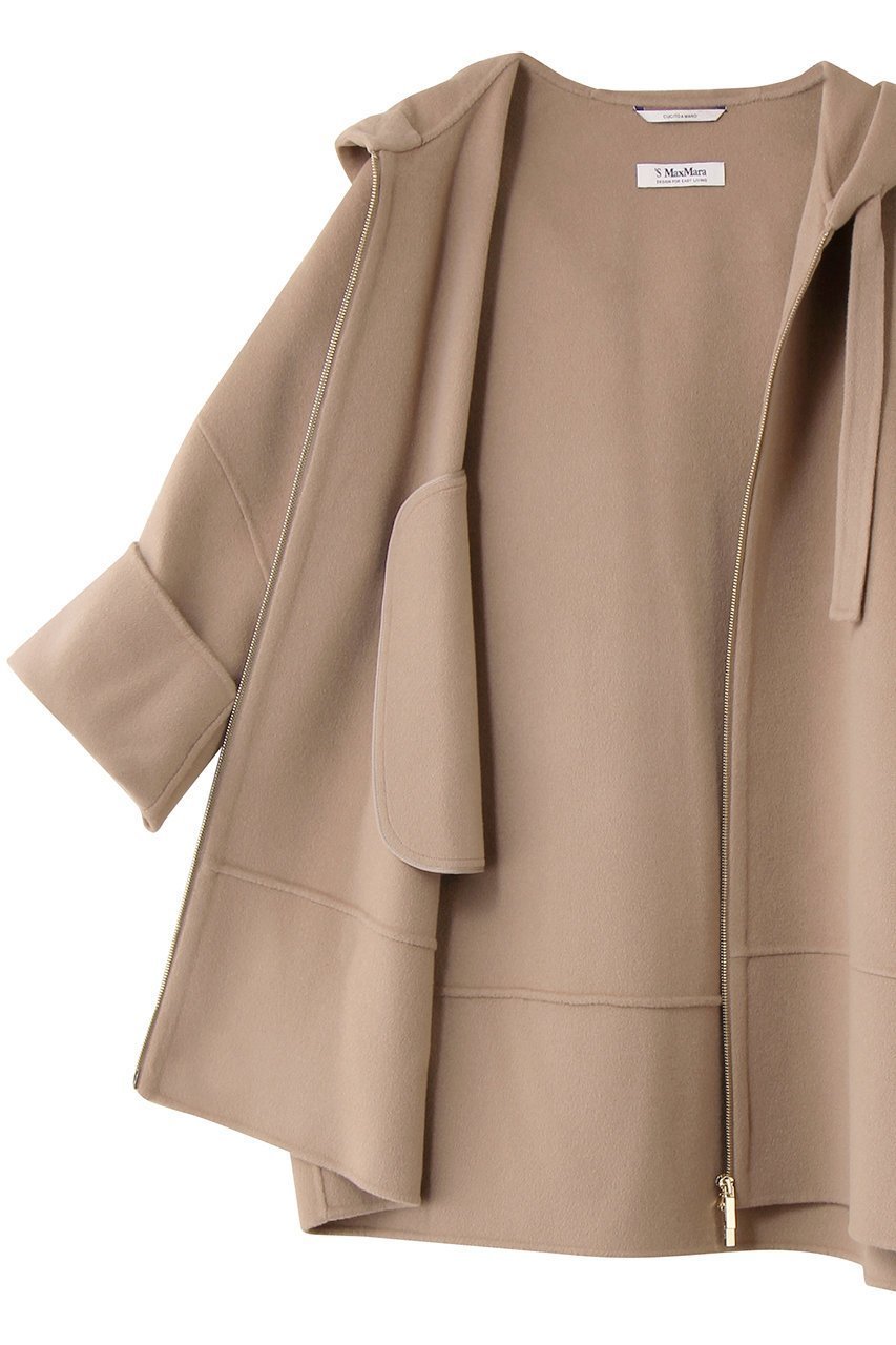 【マックスマーラ/Max Mara】の【 S Max Mara】LEILA Lana Vergine フーディージップ ショートコート 人気、トレンドファッション・服の通販 founy(ファニー) 　ファッション　Fashion　レディースファッション　Fashion for Women　アウター　Coat / Outerwear Collection　コート・ロングコート・ピーコート　Long Coats, Peacoats & More　なめらか　Smooth, Silky Texture　エレガント 上品　Elegant　ショート　Short, Short Length　ジップ　Zip, Zipper　新作・新入荷　New Arrivals / New In　other-6|ID: prp329100004687918 ipo3291000000033852577