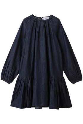 【マーレット/MERLETTE】 SEYMOUR デニムギャザーミニドレス人気、トレンドファッション・服の通販 founy(ファニー) ファッション Fashion レディースファッション Fashion for Women ワンピース Dresses フォーマル・パーティードレス・結婚式用ドレス Elegant & Casual Dresses チュニック Tunic Tops & Dresses ギャザー Gathered, Ruffled チュニック Tunic, Long Top デニム Denim, Jeans Material ドレス Dress, One-Piece フェミニン Feminine, Girly リラックス Relax, Relaxed Fit 新作・新入荷 New Arrivals / New In |ID:prp329100004687925