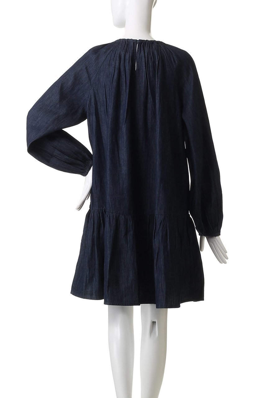 【マーレット/MERLETTE】のSEYMOUR デニムギャザーミニドレス 人気、トレンドファッション・服の通販 founy(ファニー) 　ファッション　Fashion　レディースファッション　Fashion for Women　ワンピース　Dresses　フォーマル・パーティードレス・結婚式用ドレス　Elegant & Casual Dresses　チュニック　Tunic Tops & Dresses　ギャザー　Gathered, Ruffled　チュニック　Tunic, Long Top　デニム　Denim, Jeans Material　ドレス　Dress, One-Piece　フェミニン　Feminine, Girly　リラックス　Relax, Relaxed Fit　新作・新入荷　New Arrivals / New In　other-4|ID: prp329100004687925 ipo3291000000033852631