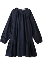 【マーレット/MERLETTE】のSEYMOUR デニムギャザーミニドレス ネイビー|ID: prp329100004687925 ipo3291000000036007985