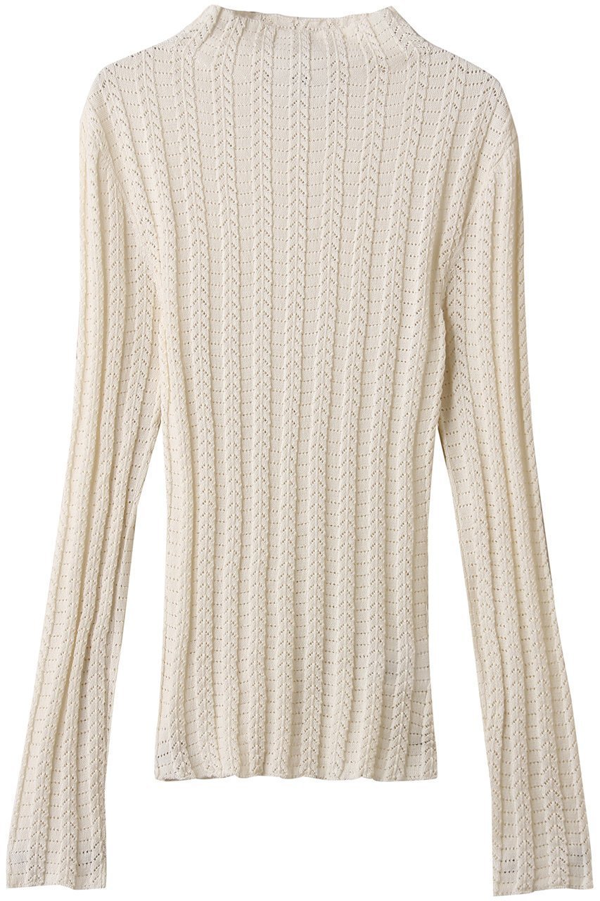 【マーレット/MERLETTE】のYARROW マーセライズドコットン ハンドスモッキング刺しゅうトップス インテリア・キッズ・メンズ・レディースファッション・服の通販 founy(ファニー) 　ファッション　Fashion　レディースファッション　Fashion for Women　トップス・カットソー　Cut & Sew Tops　ニット　Knit Tops & Sweaters　カジュアルプルオーバー・ニットトップス　Pullovers & Knit Tops / Casual Pullovers　デニム　Denim, Jeans Material　リネン　Linen, Linen Fabric　リラックス　Relax, Relaxed Fit　エレガント 上品　Elegant　アイボリー|ID: prp329100004687926 ipo3291000000035381130