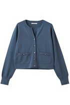 【アナイ/ANAYI】のアソートビジュー釦ポケットカーディガン ブルー|ID:prp329100004687933