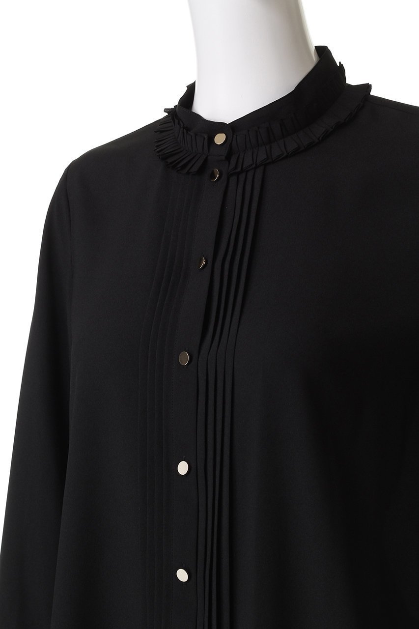 【アナイ/ANAYI】のポリデシンプリーツディテールブラウス 人気、トレンドファッション・服の通販 founy(ファニー) 　ファッション　Fashion　レディースファッション　Fashion for Women　トップス・カットソー　Cut & Sew Tops　シャツ・ブラウス・オフィスカジュアル　Elegant Blouses & Button-Ups　クラシカル　Classical, Vintage-Inspired　スリーブ　Sleeve, Long Sleeve / Short Sleeve　セレモニー　Ceremony　ファブリック　Fabric, Textile　プリーツ　Pleats, Pleated　リュクス　Luxury, Elegant, High-End, Chic　ロング　Long, Long-Length　エレガント 上品　Elegant　other-5|ID: prp329100004687934 ipo3291000000036104907