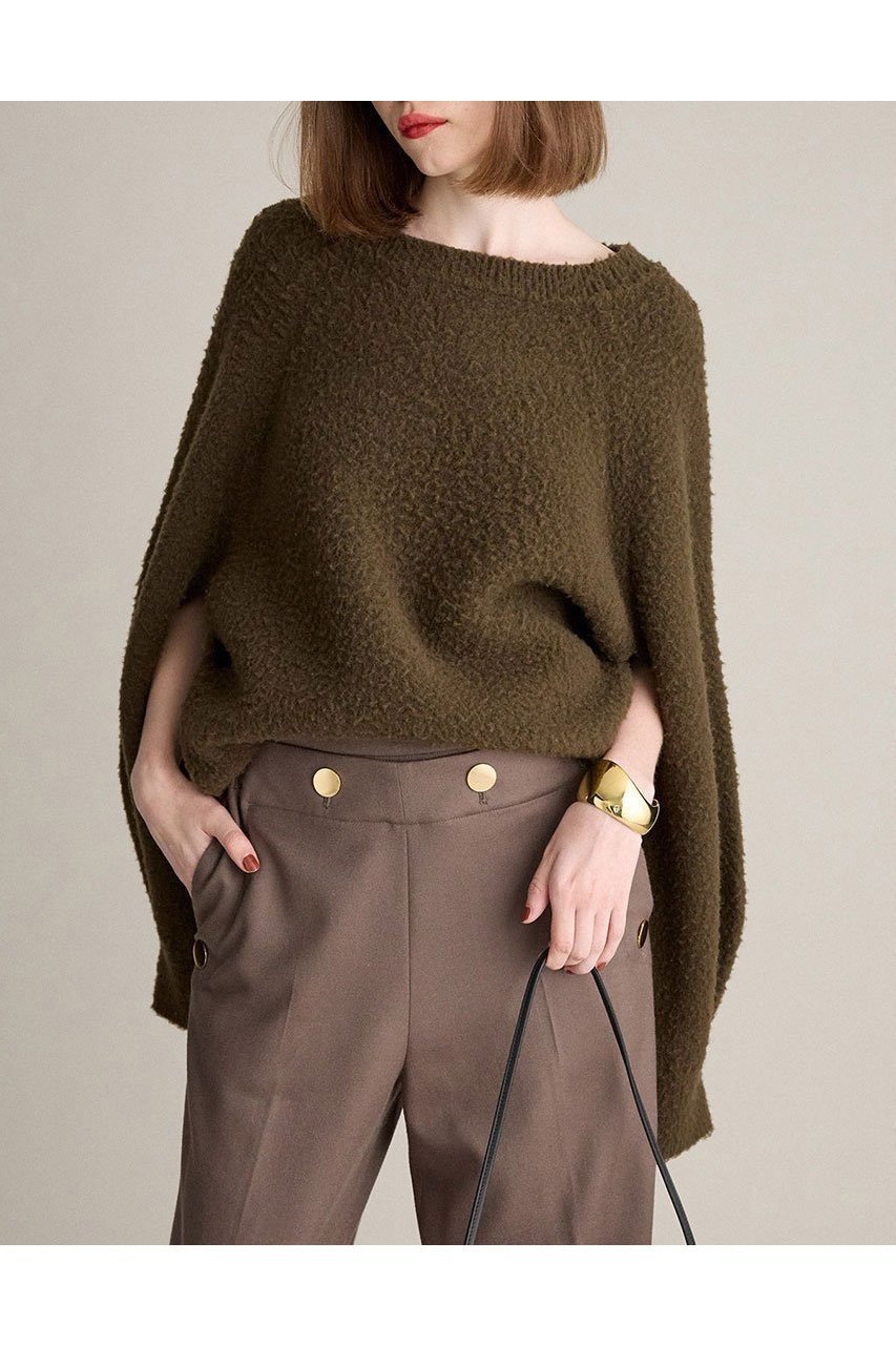【ブリル/BRILL】のナッピングクルーネックプルオーバー インテリア・キッズ・メンズ・レディースファッション・服の通販 founy(ファニー) 　ファッション　Fashion　レディースファッション　Fashion for Women　トップス・カットソー　Cut & Sew Tops　ニット　Knit Tops & Sweaters　カジュアルプルオーバー・ニットトップス　Pullovers & Knit Tops / Casual Pullovers　フランス　France, French　新作・新入荷　New Arrivals / New In　オリーブ|ID: prp329100004687935 ipo3291000000033852718