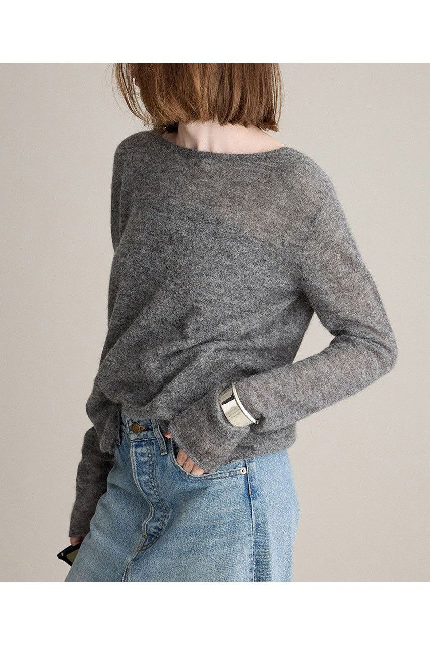 【ブリル/BRILL】のニュアンスシアクルーネック プルオーバー 人気、トレンドファッション・服の通販 founy(ファニー) 　ファッション　Fashion　レディースファッション　Fashion for Women　トップス・カットソー　Cut & Sew Tops　ニット　Knit Tops & Sweaters　カジュアルプルオーバー・ニットトップス　Pullovers & Knit Tops / Casual Pullovers　イタリア　Italy　ベビー　Baby, Babywear　ベーシック　Basic, Essential　エレガント 上品　Elegant　新作・新入荷　New Arrivals / New In　 other-1|ID: prp329100004687936 ipo3291000000033852730