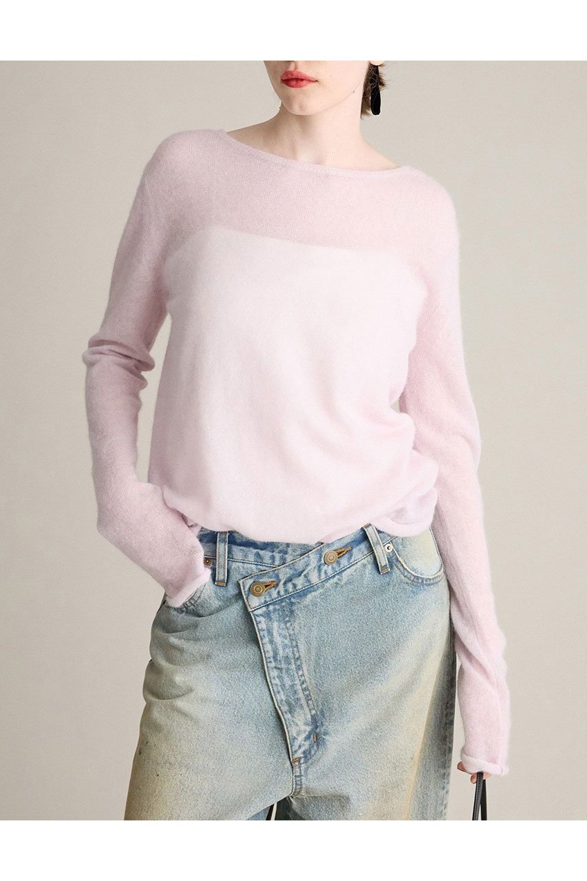 【ブリル/BRILL】のニュアンスシアクルーネック プルオーバー 人気、トレンドファッション・服の通販 founy(ファニー) 　ファッション　Fashion　レディースファッション　Fashion for Women　トップス・カットソー　Cut & Sew Tops　ニット　Knit Tops & Sweaters　カジュアルプルオーバー・ニットトップス　Pullovers & Knit Tops / Casual Pullovers　イタリア　Italy　ベビー　Baby, Babywear　ベーシック　Basic, Essential　エレガント 上品　Elegant　新作・新入荷　New Arrivals / New In　other-3|ID: prp329100004687936 ipo3291000000033852735