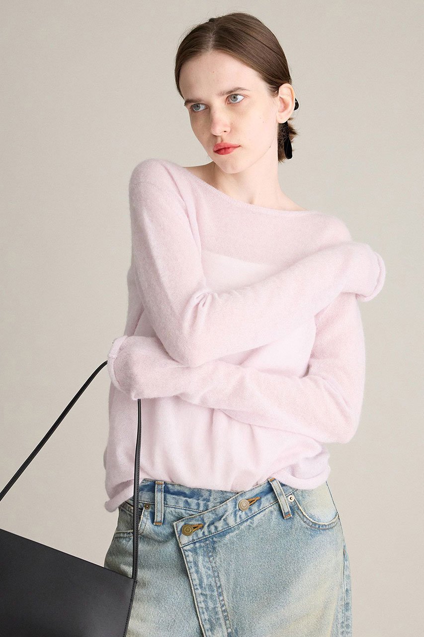 【ブリル/BRILL】のニュアンスシアクルーネック プルオーバー 人気、トレンドファッション・服の通販 founy(ファニー) 　ファッション　Fashion　レディースファッション　Fashion for Women　トップス・カットソー　Cut & Sew Tops　ニット　Knit Tops & Sweaters　カジュアルプルオーバー・ニットトップス　Pullovers & Knit Tops / Casual Pullovers　イタリア　Italy　ベビー　Baby, Babywear　ベーシック　Basic, Essential　エレガント 上品　Elegant　other-2|ID: prp329100004687936 ipo3291000000035625799