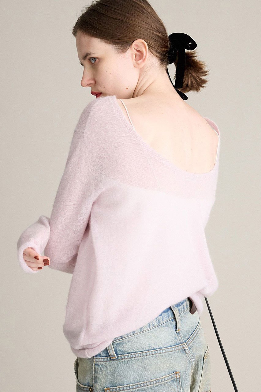 【ブリル/BRILL】のニュアンスシアクルーネック プルオーバー 人気、トレンドファッション・服の通販 founy(ファニー) 　ファッション　Fashion　レディースファッション　Fashion for Women　トップス・カットソー　Cut & Sew Tops　ニット　Knit Tops & Sweaters　カジュアルプルオーバー・ニットトップス　Pullovers & Knit Tops / Casual Pullovers　イタリア　Italy　ベビー　Baby, Babywear　ベーシック　Basic, Essential　エレガント 上品　Elegant　other-4|ID: prp329100004687936 ipo3291000000035625802