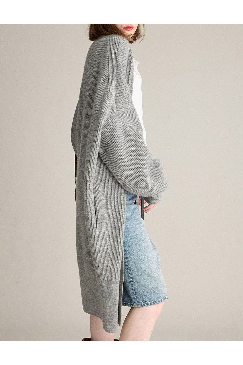 【ブリル/BRILL】のメリノロングカーディガン 人気、トレンドファッション・服の通販 founy(ファニー) 　ファッション　Fashion　レディースファッション　Fashion for Women　トップス・カットソー　Cut & Sew Tops　ニット　Knit Tops & Sweaters　カーディガン・羽織り　Layered Style Cardigans　おすすめ　Recommended / Our Picks　アクセサリー　Fashion Accessories　カーディガン　Cardigan, Knitwear　フランス　France, French　メタル　Metal, Metal Parts　新作・新入荷　New Arrivals / New In　畦　Ribbed Knit　other-4|ID: prp329100004687937 ipo3291000000033852751