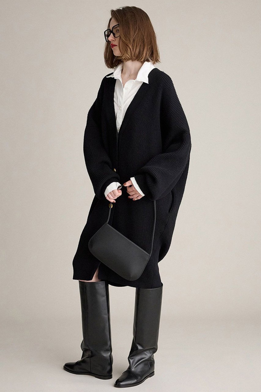 【ブリル/BRILL】のメリノロングカーディガン 人気、トレンドファッション・服の通販 founy(ファニー) 　ファッション　Fashion　レディースファッション　Fashion for Women　トップス・カットソー　Cut & Sew Tops　ニット　Knit Tops & Sweaters　カーディガン・羽織り　Layered Style Cardigans　おすすめ　Recommended / Our Picks　アクセサリー　Fashion Accessories　カーディガン　Cardigan, Knitwear　フランス　France, French　メタル　Metal, Metal Parts　畦　Ribbed Knit　other-6|ID: prp329100004687937 ipo3291000000035298471