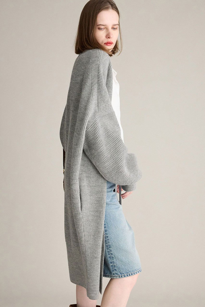 【ブリル/BRILL】のメリノロングカーディガン 人気、トレンドファッション・服の通販 founy(ファニー) 　ファッション　Fashion　レディースファッション　Fashion for Women　トップス・カットソー　Cut & Sew Tops　ニット　Knit Tops & Sweaters　カーディガン・羽織り　Layered Style Cardigans　おすすめ　Recommended / Our Picks　アクセサリー　Fashion Accessories　カーディガン　Cardigan, Knitwear　フランス　France, French　メタル　Metal, Metal Parts　畦　Ribbed Knit　other-4|ID: prp329100004687937 ipo3291000000035724958