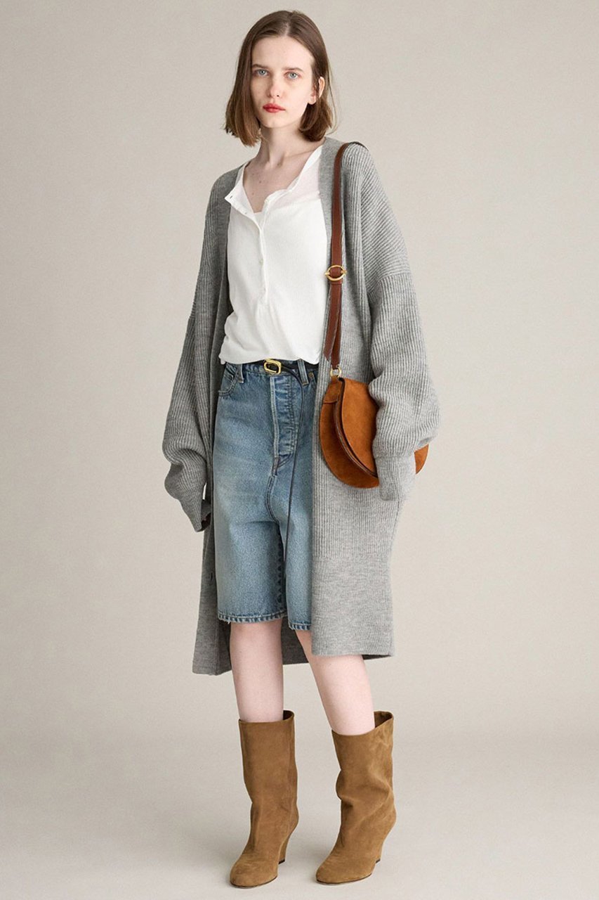 【ブリル/BRILL】のメリノロングカーディガン 人気、トレンドファッション・服の通販 founy(ファニー) 　ファッション　Fashion　レディースファッション　Fashion for Women　トップス・カットソー　Cut & Sew Tops　ニット　Knit Tops & Sweaters　カーディガン・羽織り　Layered Style Cardigans　おすすめ　Recommended / Our Picks　アクセサリー　Fashion Accessories　カーディガン　Cardigan, Knitwear　フランス　France, French　メタル　Metal, Metal Parts　畦　Ribbed Knit　other-6|ID: prp329100004687937 ipo3291000000035724962