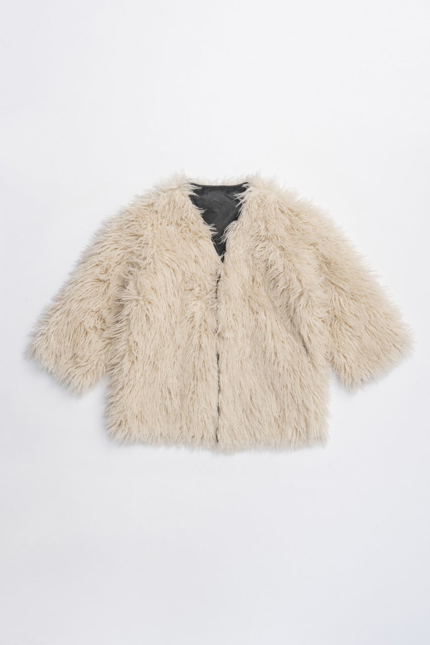 【プランク プロジェクト/PRANK PROJECT】のリバーシブルファーコート / Reversible Fur Coat 人気、トレンドファッション・服の通販 founy(ファニー) 　ファッション　Fashion　レディースファッション　Fashion for Women　アウター　Coat / Outerwear Collection　コート・ロングコート・ピーコート　Long Coats, Peacoats & More　ウェーブ　Wavy Pattern　カーディガン　Cardigan, Knitwear　フェイクレザー　Faux Leather, PU Leather　マフラー　Scarf, Muffler　リバーシブル　Reversible, Two-Sided　ロング　Long, Long-Length　新作・新入荷　New Arrivals / New In　other-2|ID: prp329100004687940 ipo3291000000033852791