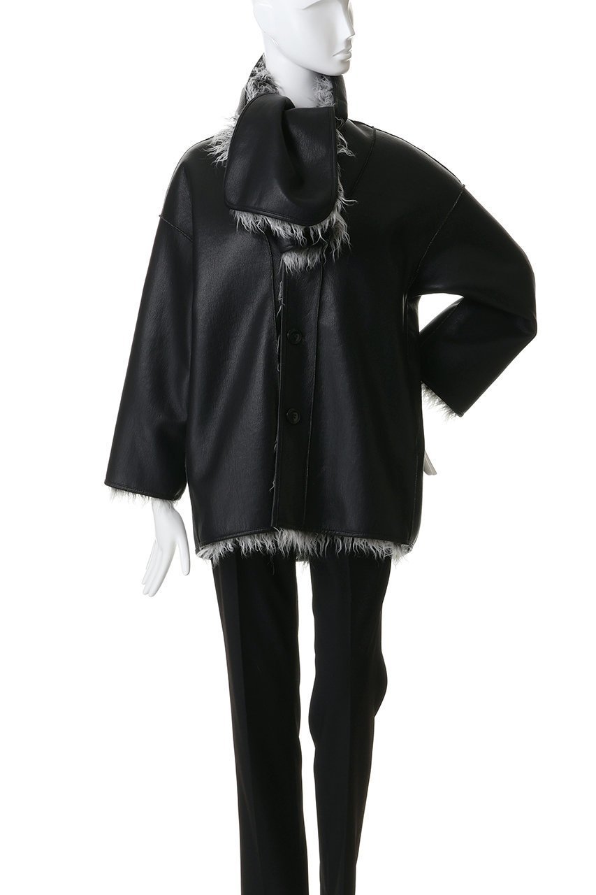 【プランク プロジェクト/PRANK PROJECT】のリバーシブルファーコート / Reversible Fur Coat 人気、トレンドファッション・服の通販 founy(ファニー) ファッション Fashion レディースファッション Fashion for Women アウター Coat / Outerwear Collection コート・ロングコート・ピーコート Long Coats, Peacoats & More ウェーブ Wavy Pattern カーディガン Cardigan, Knitwear フェイクレザー Faux Leather, PU Leather マフラー Scarf, Muffler リバーシブル Reversible, Two-Sided ロング Long, Long-Length other-7|ID: prp329100004687940 ipo3291000000035725003