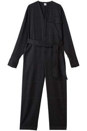 【バウト/BOWTE】 FINE COUNT COTTON PIECE DYE ALL IN ONE/オールインワン人気、トレンドファッション・服の通販 founy(ファニー) ファッション Fashion レディースファッション Fashion for Women パンツ Pants & Trousers おすすめ Recommended / Our Picks イヤリング Earrings フラップ Flap, Flap Pocket ポケット Pocket, Pocket Detail ロング Long, Long-Length 新作・新入荷 New Arrivals / New In |ID:prp329100004687941