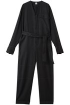 【バウト/BOWTE】のFINE COUNT COTTON PIECE DYE ALL IN ONE/オールインワン 人気、トレンドファッション・服の通販 founy(ファニー) ファッション Fashion レディースファッション Fashion for Women パンツ Pants & Trousers おすすめ Recommended / Our Picks イヤリング Earrings フラップ Flap, Flap Pocket ポケット Pocket, Pocket Detail ロング Long, Long-Length thumbnail ブラック|ID: prp329100004687941 ipo3291000000036227182