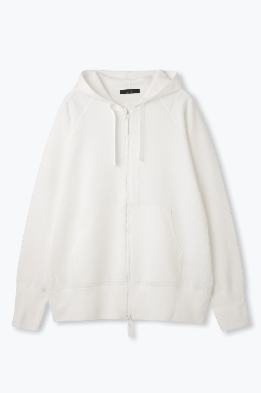 【レリル/lelill】のハイテクニット フーディ / パーカー インテリア・キッズ・メンズ・レディースファッション・服の通販 founy(ファニー) 　ファッション　Fashion　レディースファッション　Fashion for Women　トップス・カットソー　Cut & Sew Tops　ニット　Knit Tops & Sweaters　シャツ・ブラウス・オフィスカジュアル　Elegant Blouses & Button-Ups　レディースパーカー・カジュアルフーディー　Casual Hoodies & Sweatshirts　ロングTシャツ・Tシャツ　Longline T-Shirts & Tees　スウェット・クルーネックトップス　Sweatshirts & Crewnecks / Relaxed Fit Sweat Tops　カットソー・ベーシックTシャツ　Cut-and-Sewn Tops / Stretch Tees & Basics　パーカー　Hoodie, Parka　新作・新入荷　New Arrivals / New In　洗える　Machine Washable　オフホワイト|ID: prp329100004687958 ipo3291000000033853107