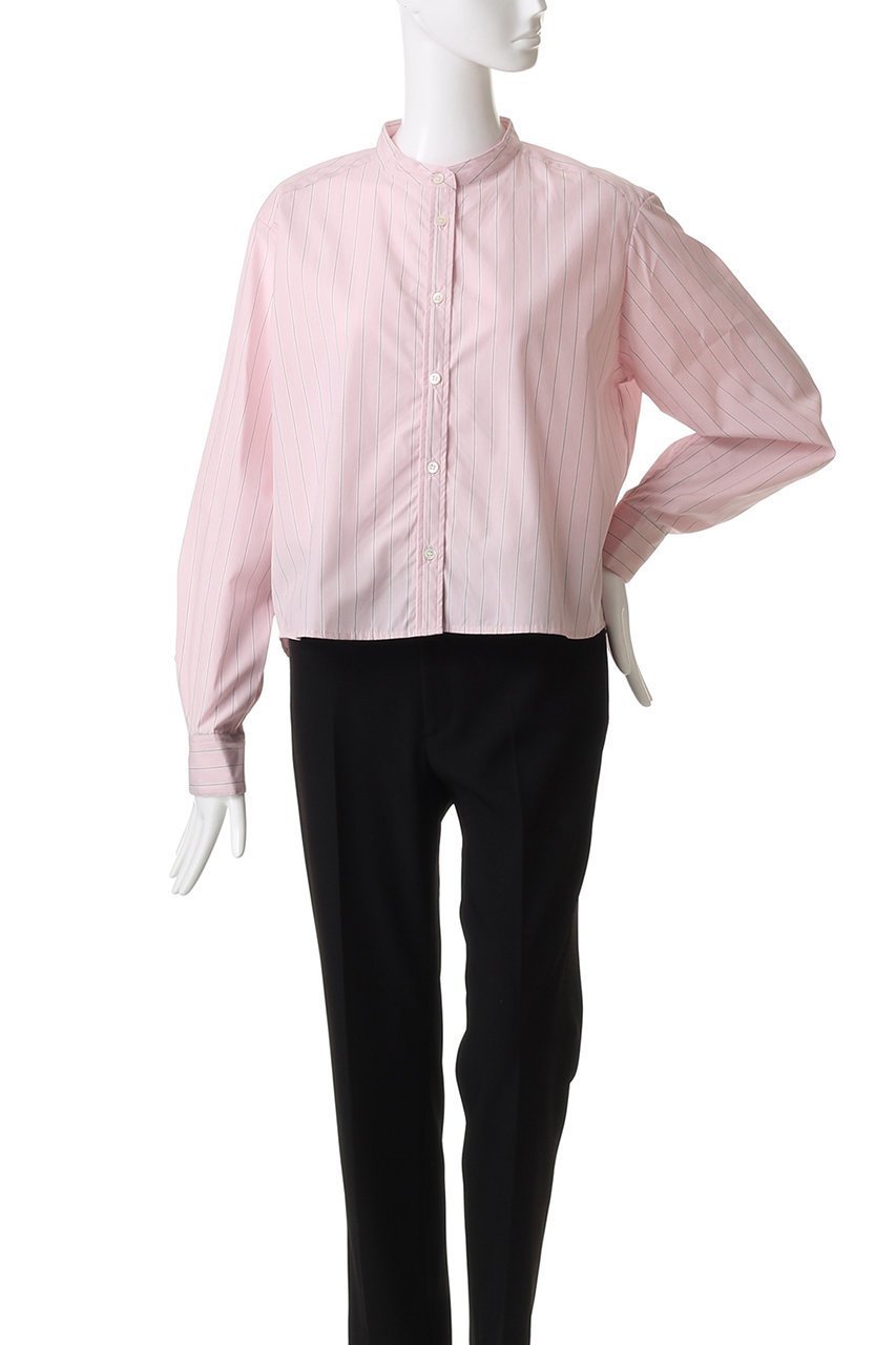 【ミディウミ/MidiUmi】のpatterned short shirt シャツ 人気、トレンドファッション・服の通販 founy(ファニー) 　ファッション　Fashion　レディースファッション　Fashion for Women　トップス・カットソー　Cut & Sew Tops　シャツ・ブラウス・オフィスカジュアル　Elegant Blouses & Button-Ups　ロングTシャツ・Tシャツ　Longline T-Shirts & Tees　クロップド　Cropped, Short Length　シンプル　Simple, Minimal　ストライプ　Stripe, Striped Pattern　スリーブ　Sleeve, Long Sleeve / Short Sleeve　トレンド　Trend, Trending Now　フェミニン　Feminine, Girly　ベーシック　Basic, Essential　ロング　Long, Long-Length　other-2|ID: prp329100004689223 ipo3291000000035358050