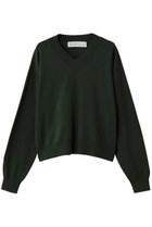 【ミディウミ/MidiUmi】のV neck knit PO プルオーバー 人気、トレンドファッション・服の通販 founy(ファニー) ファッション Fashion レディースファッション Fashion for Women トップス・カットソー Cut & Sew Tops ニット Knit Tops & Sweaters カジュアルプルオーバー・ニットトップス Pullovers & Knit Tops / Casual Pullovers シンプル Simple, Minimal ジャケット Jacket, Outerwear ハイネック High Neck, Mock Neck 秋 Autumn thumbnail green|ID: prp329100004689227 ipo3291000000033866080