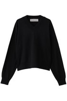 【ミディウミ/MidiUmi】のV neck knit PO プルオーバー 人気、トレンドファッション・服の通販 founy(ファニー) ファッション Fashion レディースファッション Fashion for Women トップス・カットソー Cut & Sew Tops ニット Knit Tops & Sweaters カジュアルプルオーバー・ニットトップス Pullovers & Knit Tops / Casual Pullovers シンプル Simple, Minimal ジャケット Jacket, Outerwear ハイネック High Neck, Mock Neck 秋 Autumn thumbnail black|ID: prp329100004689227 ipo3291000000033866082