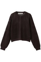 【ミディウミ/MidiUmi】のmesh knit zip CD カーディガン brown|ID: prp329100004689228 ipo3291000000035986209