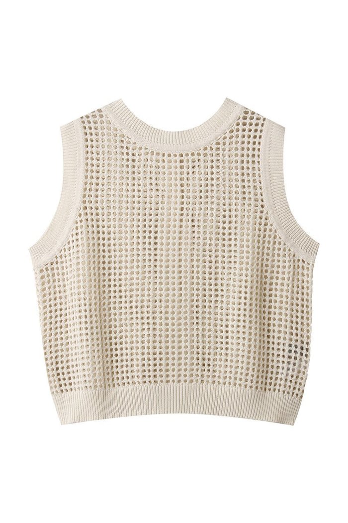 【ミディウミ/MidiUmi】のmesh knit 2way vest ベスト インテリア・キッズ・メンズ・レディースファッション・服の通販 founy(ファニー) https://founy.com/ ファッション Fashion レディースファッション Fashion for Women トップス・カットソー Cut & Sew Tops ニット Knit Tops & Sweaters ベスト&ジレ / 重ね着スタイル Vests & Gilets カジュアルプルオーバー・ニットトップス Pullovers & Knit Tops / Casual Pullovers キャミソール Camisole, Spaghetti Strap Top トレンド Trend, Trending Now ベスト Vest, Waistcoat メッシュ Mesh, Net Fabric 夏 Summer |ID: prp329100004689229 ipo3291000000033866095