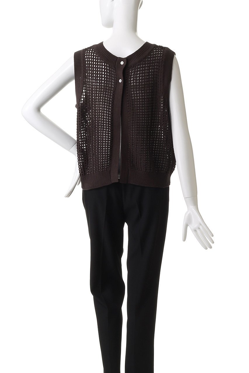 【ミディウミ/MidiUmi】の【9/15 11:00販売開始】mesh knit 2way vest ベスト 人気、トレンドファッション・服の通販 founy(ファニー) 　ファッション　Fashion　レディースファッション　Fashion for Women　トップス・カットソー　Cut & Sew Tops　ニット　Knit Tops & Sweaters　ベスト&ジレ / 重ね着スタイル　Vests & Gilets　カジュアルプルオーバー・ニットトップス　Pullovers & Knit Tops / Casual Pullovers　キャミソール　Camisole, Spaghetti Strap Top　トレンド　Trend, Trending Now　ベスト　Vest, Waistcoat　メッシュ　Mesh, Net Fabric　夏　Summer　other-4|ID: prp329100004689229 ipo3291000000033866101