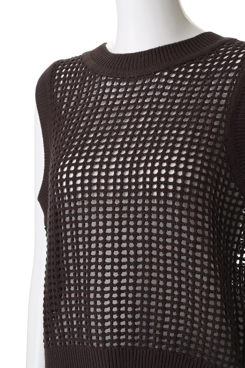 【ミディウミ/MidiUmi】のmesh knit 2way vest ベスト 人気、トレンドファッション・服の通販 founy(ファニー) 　ファッション　Fashion　レディースファッション　Fashion for Women　トップス・カットソー　Cut & Sew Tops　ニット　Knit Tops & Sweaters　ベスト&ジレ / 重ね着スタイル　Vests & Gilets　カジュアルプルオーバー・ニットトップス　Pullovers & Knit Tops / Casual Pullovers　キャミソール　Camisole, Spaghetti Strap Top　トレンド　Trend, Trending Now　ベスト　Vest, Waistcoat　メッシュ　Mesh, Net Fabric　夏　Summer　other-5|ID: prp329100004689229 ipo3291000000035362066
