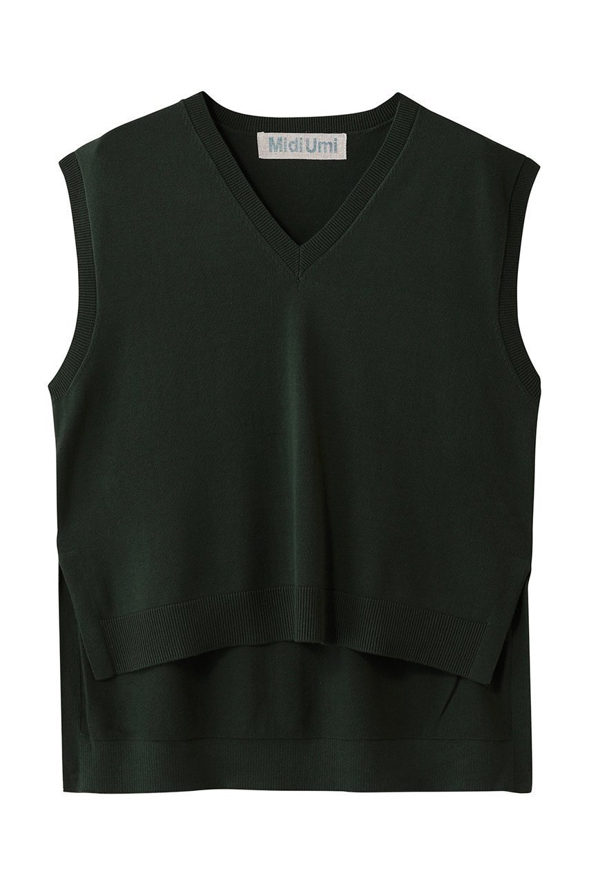 【ミディウミ/MidiUmi】のhigh-low V neck vest ベスト 人気、トレンドファッション・服の通販 founy(ファニー) ファッション Fashion レディースファッション Fashion for Women トップス・カットソー Cut & Sew Tops ニット Knit Tops & Sweaters ベスト&ジレ / 重ね着スタイル Vests & Gilets カジュアルプルオーバー・ニットトップス Pullovers & Knit Tops / Casual Pullovers シンプル Simple, Minimal ジャケット Jacket, Outerwear スリット Slit, Slit Detail ベスト Vest, Waistcoat other-1|ID: prp329100004689230 ipo3291000000033866104