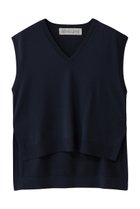 【ミディウミ/MidiUmi】のhigh-low V neck vest ベスト navy|ID: prp329100004689230 ipo3291000000036128573